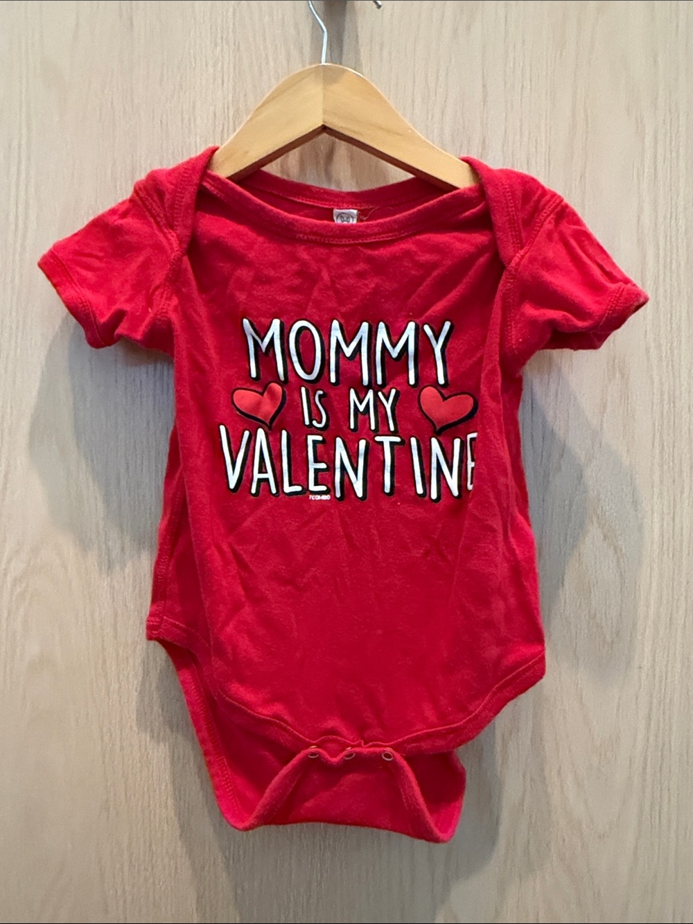 Baby Red 'Mommy Is My Valentine' One-Piece Bodysuit